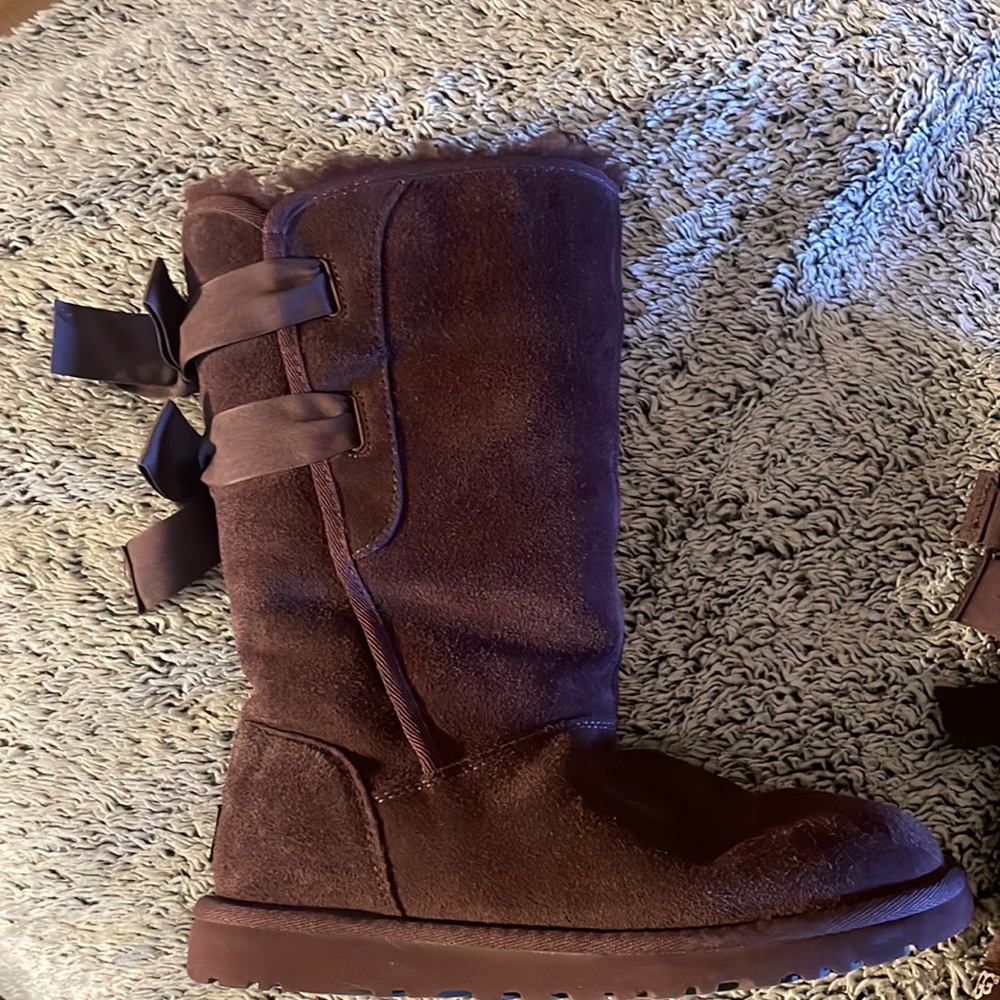 Burgundy Ugg boots